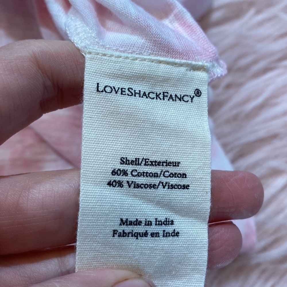 LoveShackFancy Fornina Tank in Pink Tye Dye sz S - Picture 10 of 11